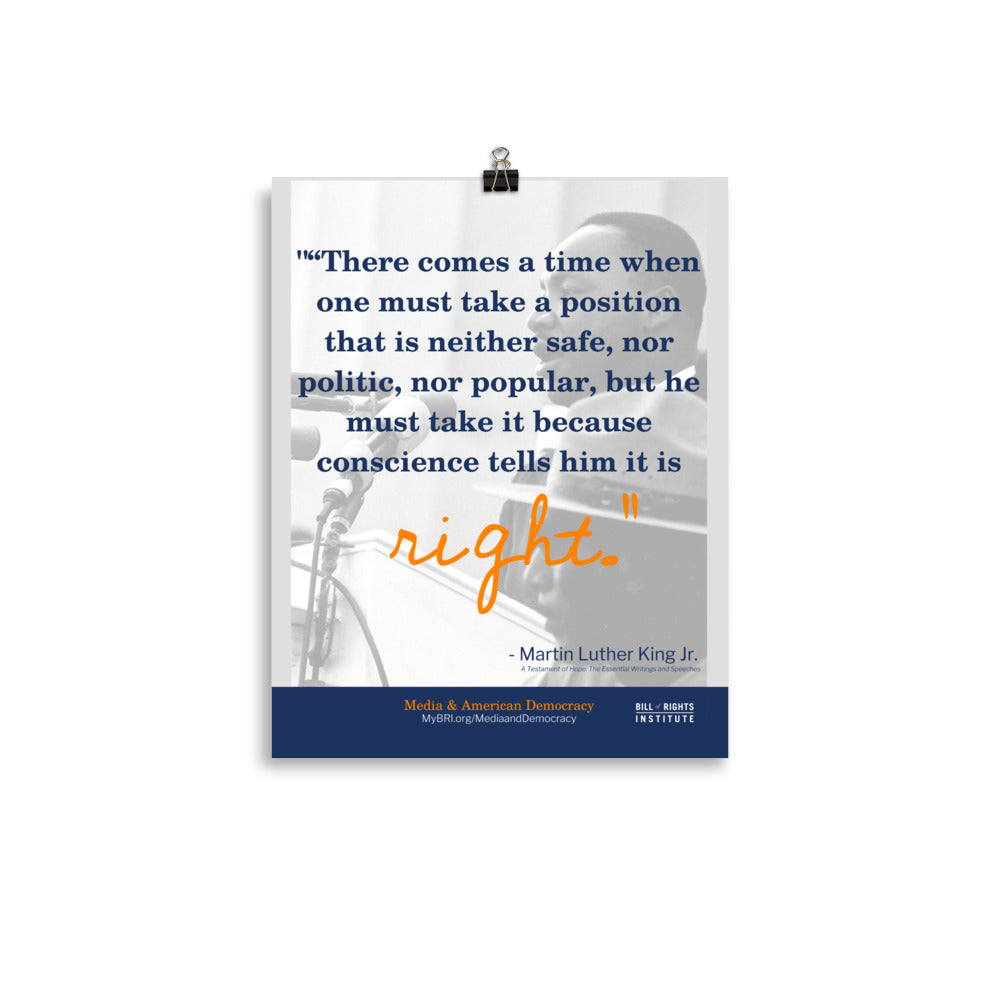 Martin Luther King Jr. Quote Poster