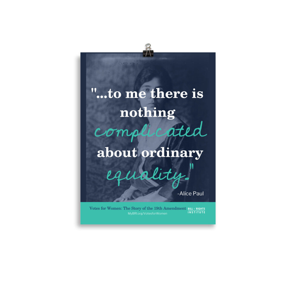 Alice Paul Quote Poster