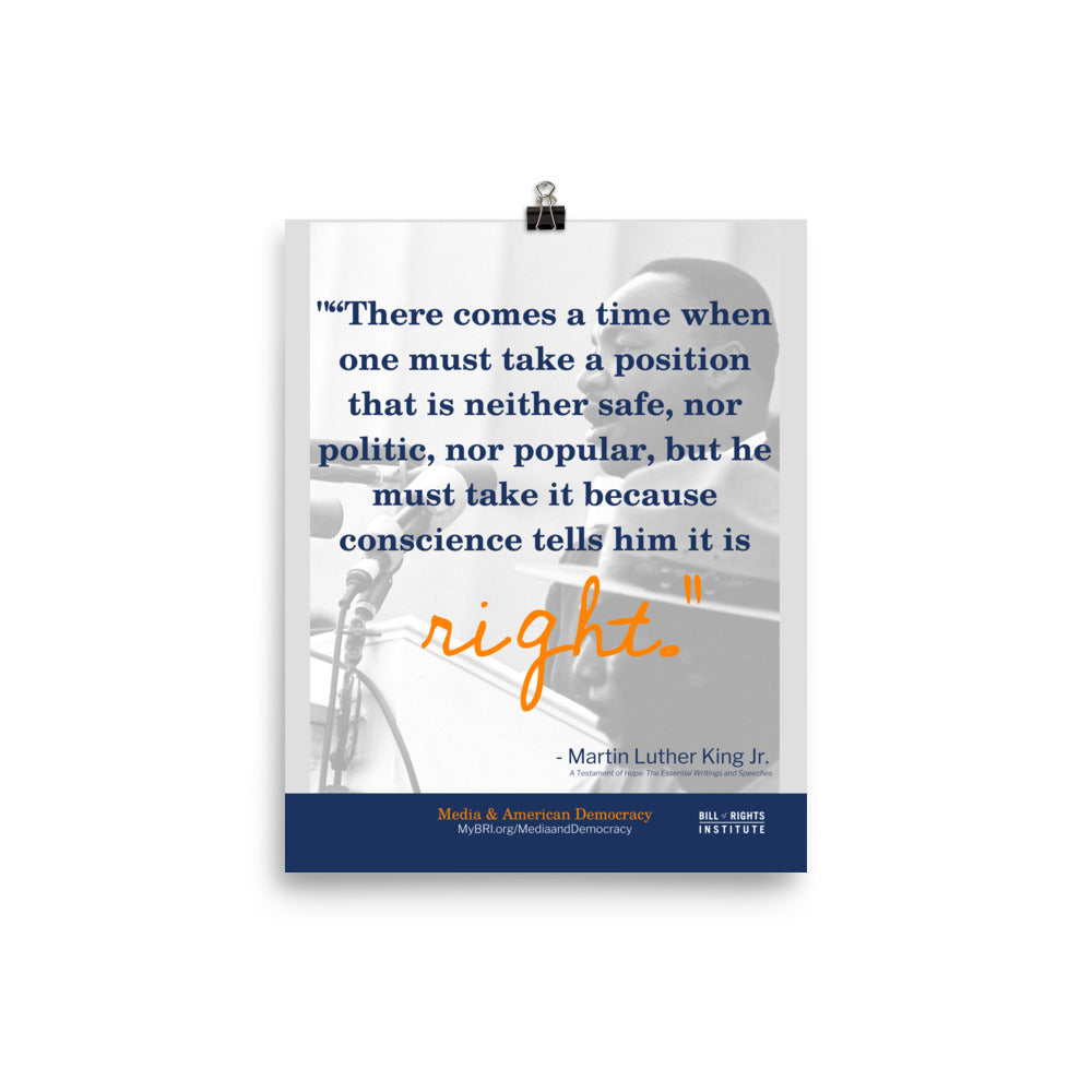 Martin Luther King Jr. Quote Poster