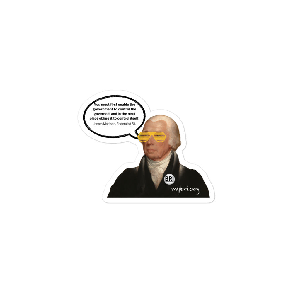 James Madison Quote Sticker