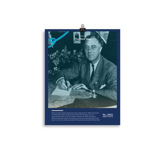 Franklin Delano Roosevelt Inaugurated Poster