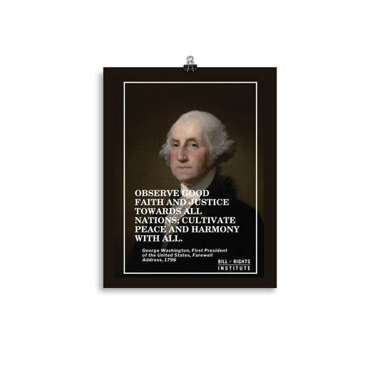 George Washington Quote Poster