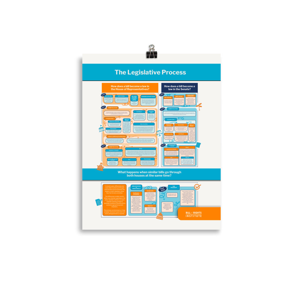 Legislative Process Poster, Government and Politics: Civics for the Am ...