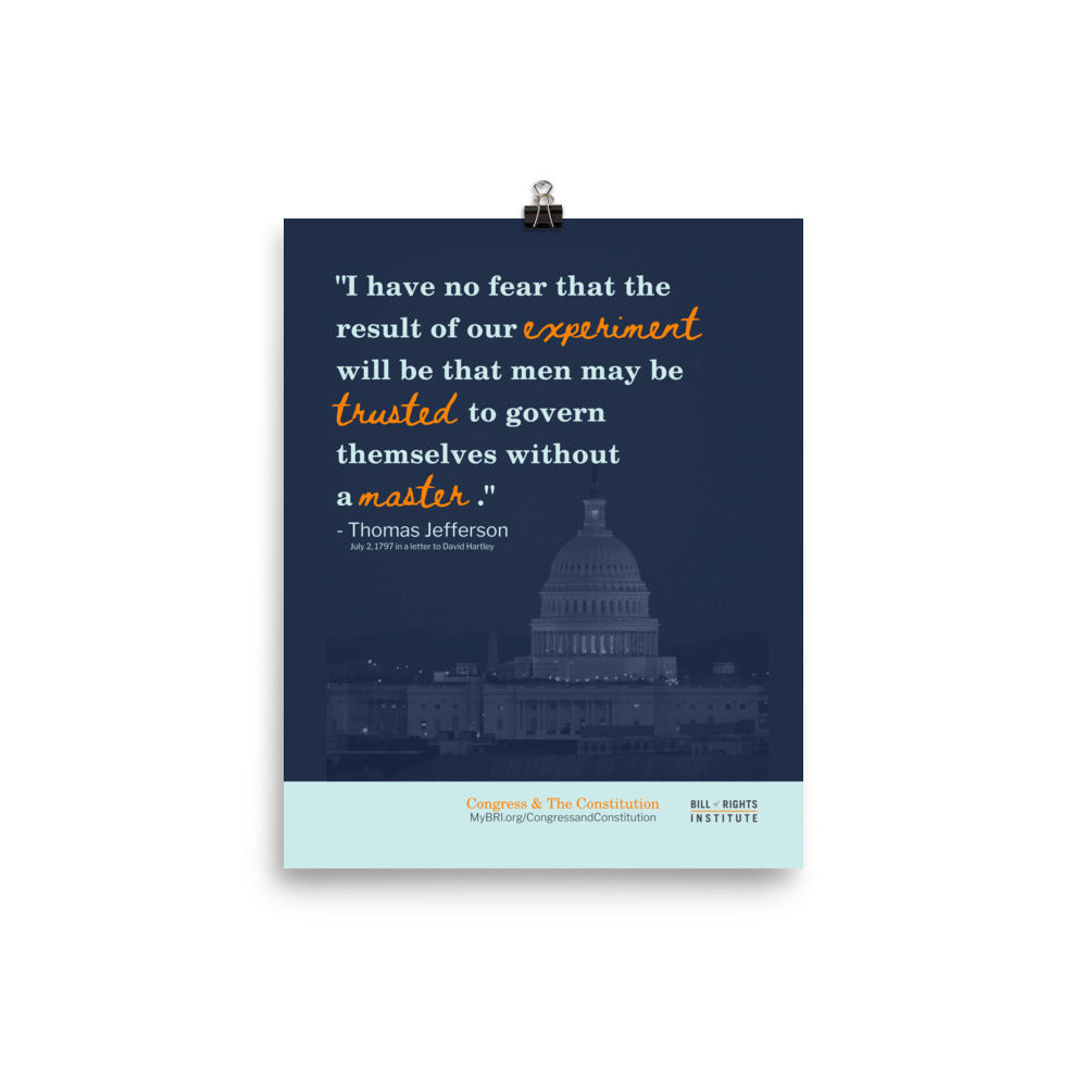 Thomas Jefferson Quote Poster