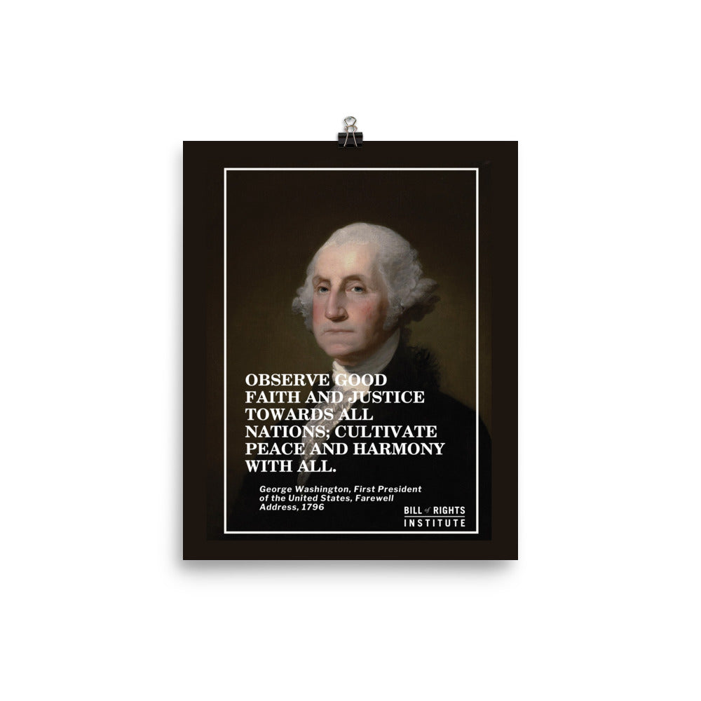 George Washington Quote Poster