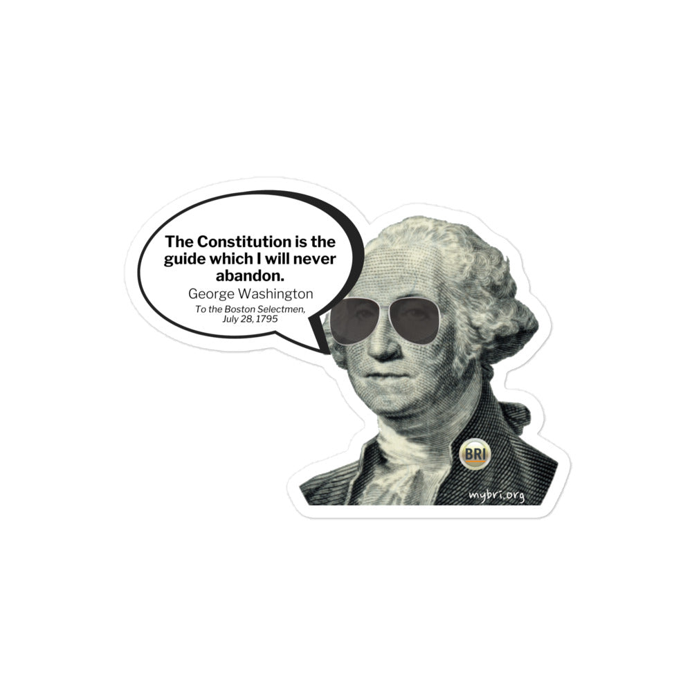 George Washington Quote Sticker