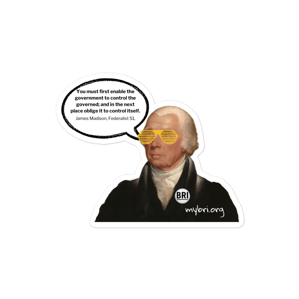 James Madison Quote Sticker